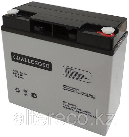 Аккумулятор Challenger AS12-20 (12В, 20Ач), фото 2
