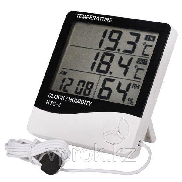 HTC-2 термометр, гигрометр, часы - фото 1 - id-p63446539