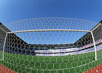 Сетка для футбольных ворот шестигранная нить D=5 мм (7,32х2,44 м) пара