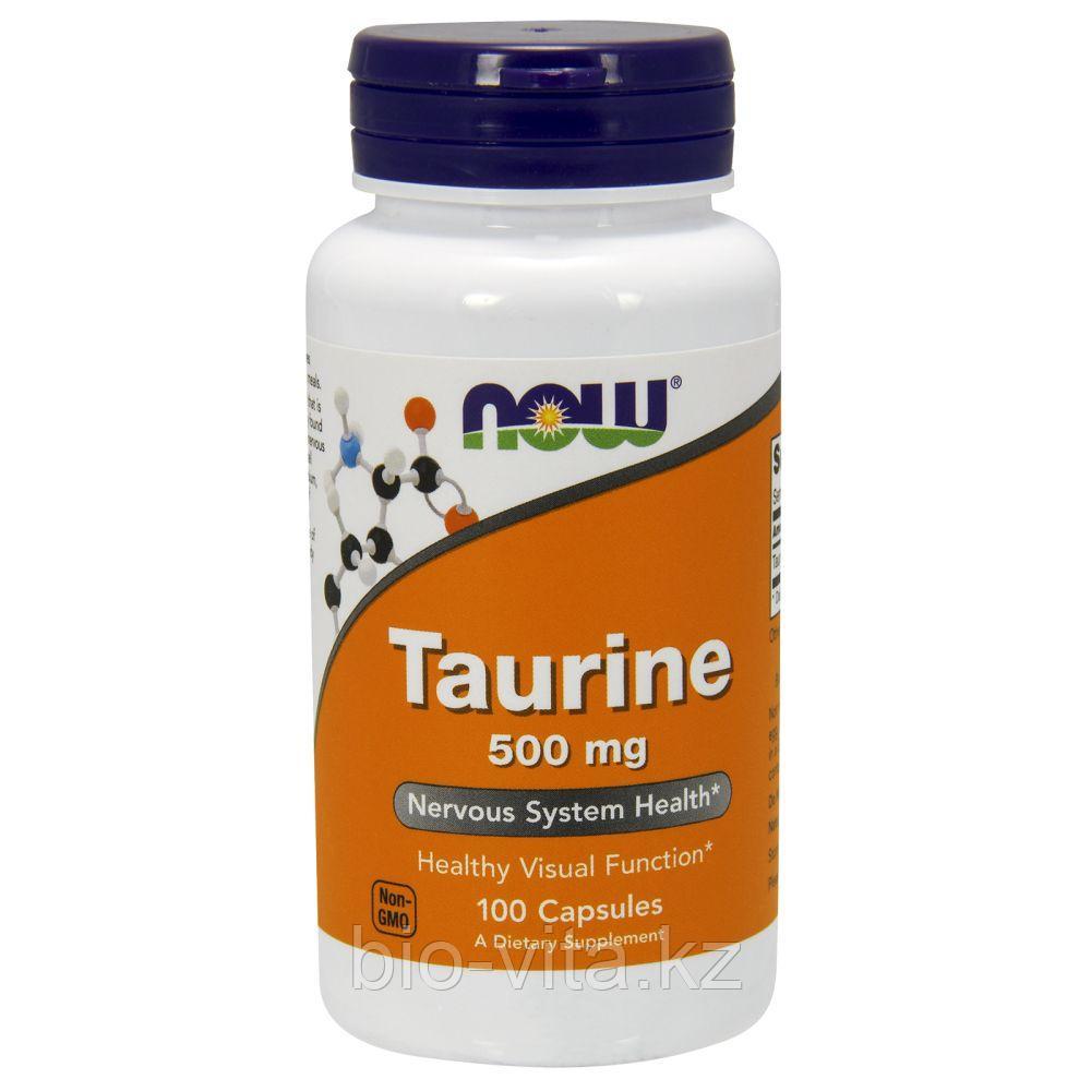 Таурин, 500 мг, 100 капсул. Now Foods
