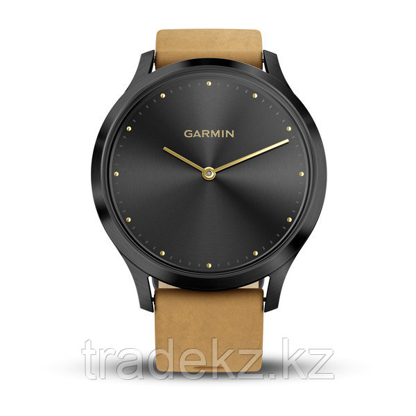 Спортивные часы Garmin vívomove HR Premium Onyx Black with Tan Suede (010-01850-00) - фото 2 - id-p63447473