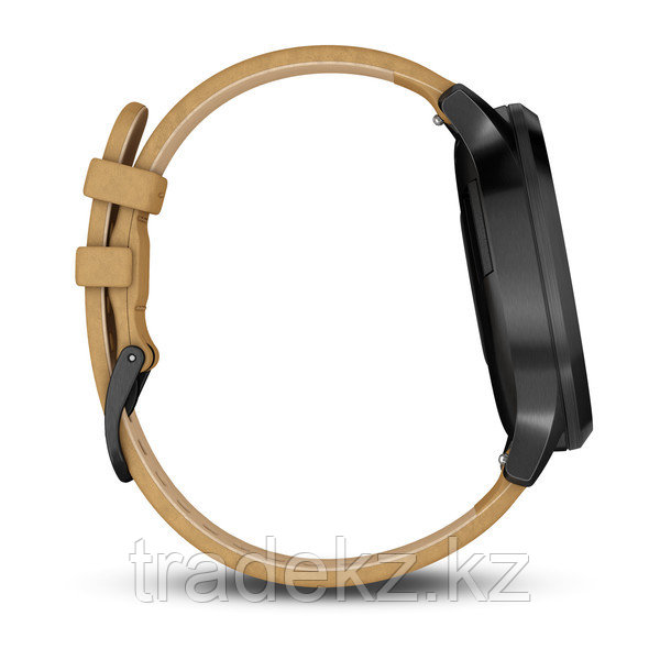 Спортивные часы Garmin vívomove HR Premium Onyx Black with Tan Suede (010-01850-00) - фото 4 - id-p63447473