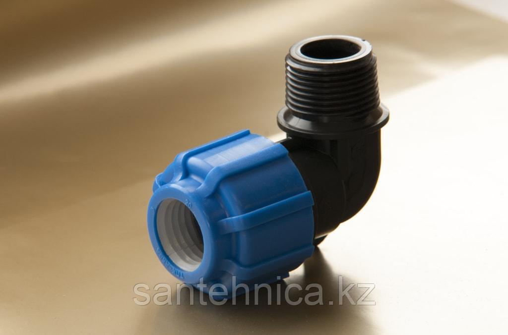 Отвод с нар. резьбой 25*3/4" ТПК-АКВА (100)