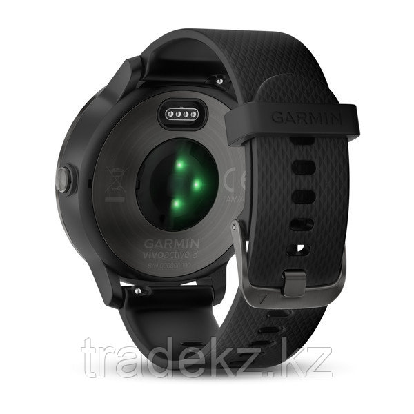 Спортивные часы Garmin vívoactive 3, черные с черным ремешком (010-01769-12) - фото 5 - id-p44001853