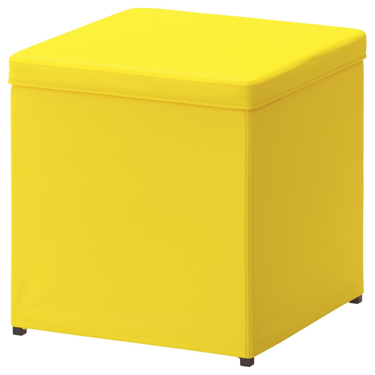 Табурет для ног БОСНЭС с ящиком для хранения, жёлтый ИКЕА, IKEA  