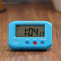 Часы-будильник электронные "Пейджер", прямоугольные, 6.5х4 см, микс