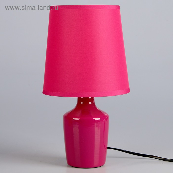 Лампа настольная "Агата" розовый 1x25W E14 17,5x17,5x30.5 см