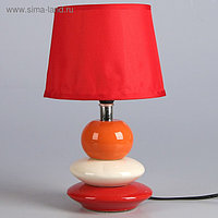 Лампа настольная "3 камня" оранжевый 1x40W E14 18x18x28 см