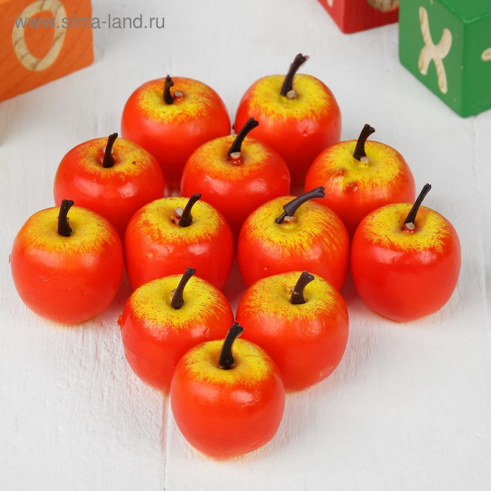 Счётный набор "Яблочки", 12 шт., яблочко: 4 × 3 см