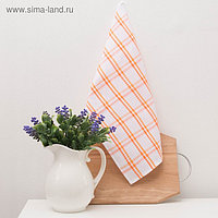 Вафельное полотенце "Spany home Care" 30х30 см, оранжевый/апельсин, 220 г/м2, 100% хлопок