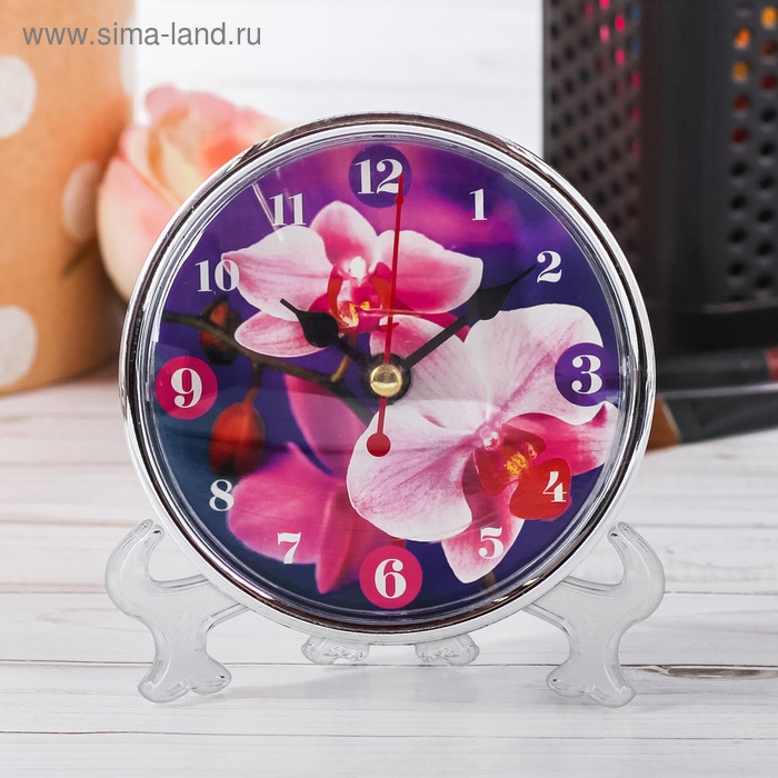 Часы настольные "Орхидея"