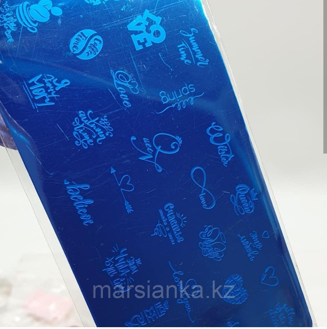 Пластина для стемпинга, металлическая