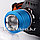 Светодиодный налобный фонарь Headlight 4 режима, Zoom (зарядка от сети и прикуривателя, 2 аккум) голубой F33-2, фото 3