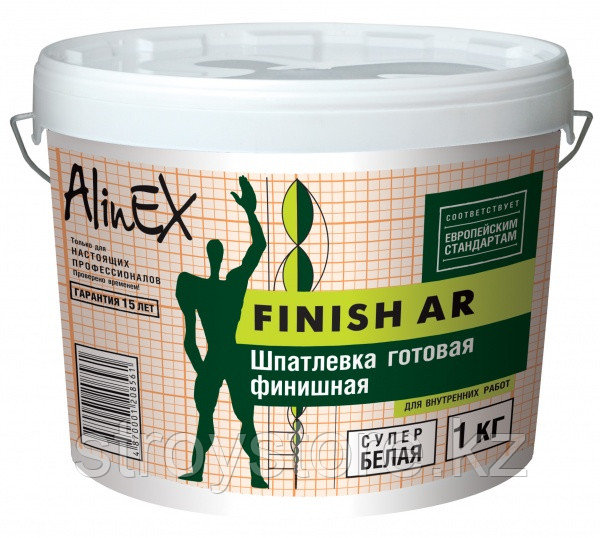 Шпатлевка AlinEX FINISH AR, полимерная, интерьерная 7,5 кг