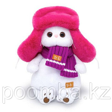 Мягкая игрушка Ли-Ли в меховой шапке 24см