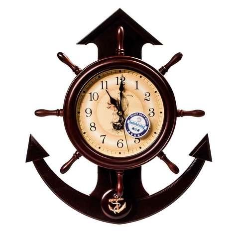Часы с якорем-маятником настенные «Время - река» - фото 1 - id-p63477005