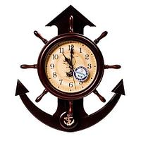 Часы с якорем-маятником настенные «Время - река»