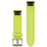 Браслет для спортивных часов Garmin 20mm QuickFit желто-зеленый силикон (010-12491-13)