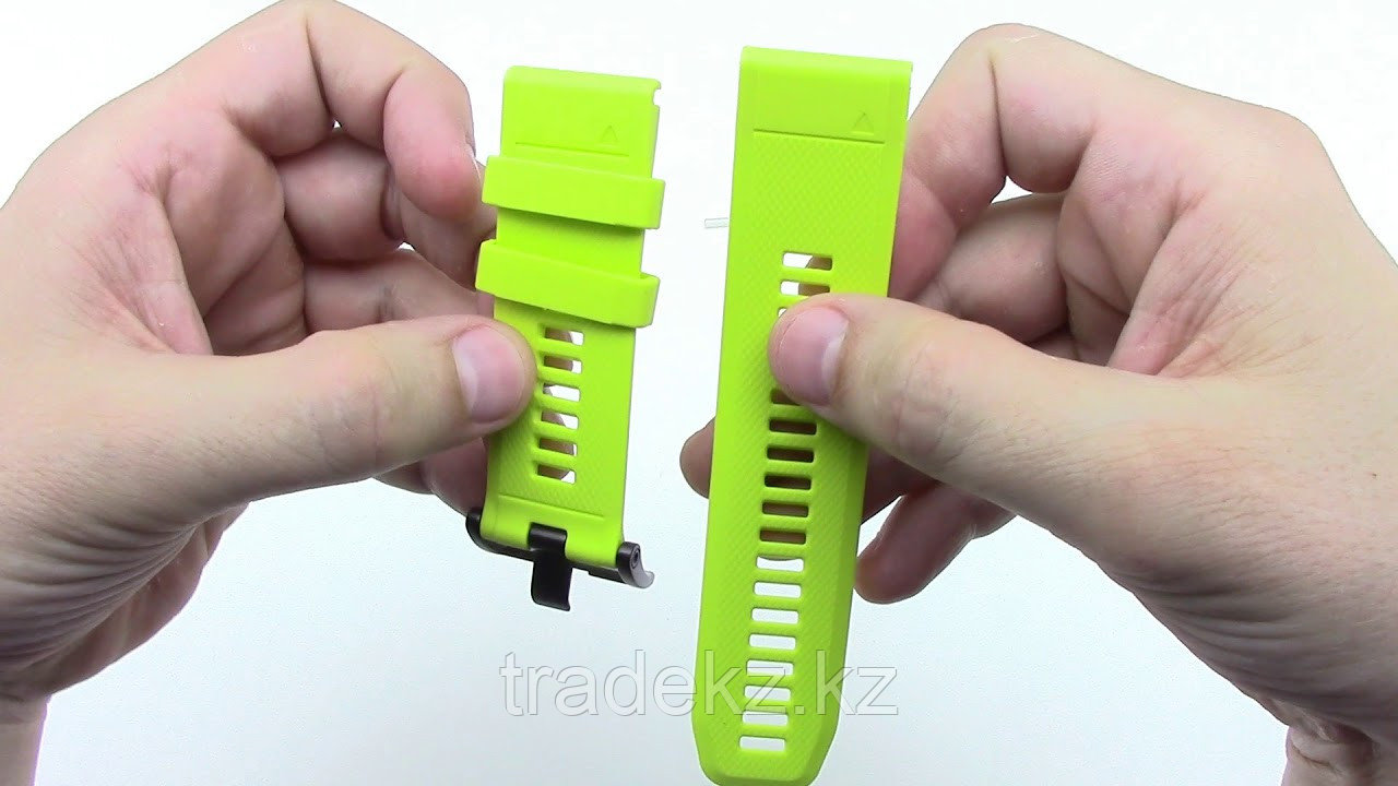 Браслет для спортивных часов Garmin 26mm QuickFit желто-зеленый силикон (010-12517-01) - фото 2 - id-p63488439