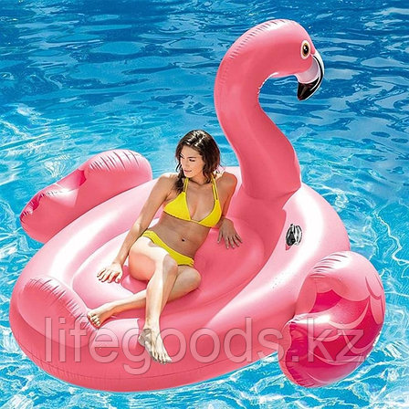 Пляжный надувной матрас плот "Фламинго большой", 218х211х136 см, Intex 56288, фото 2