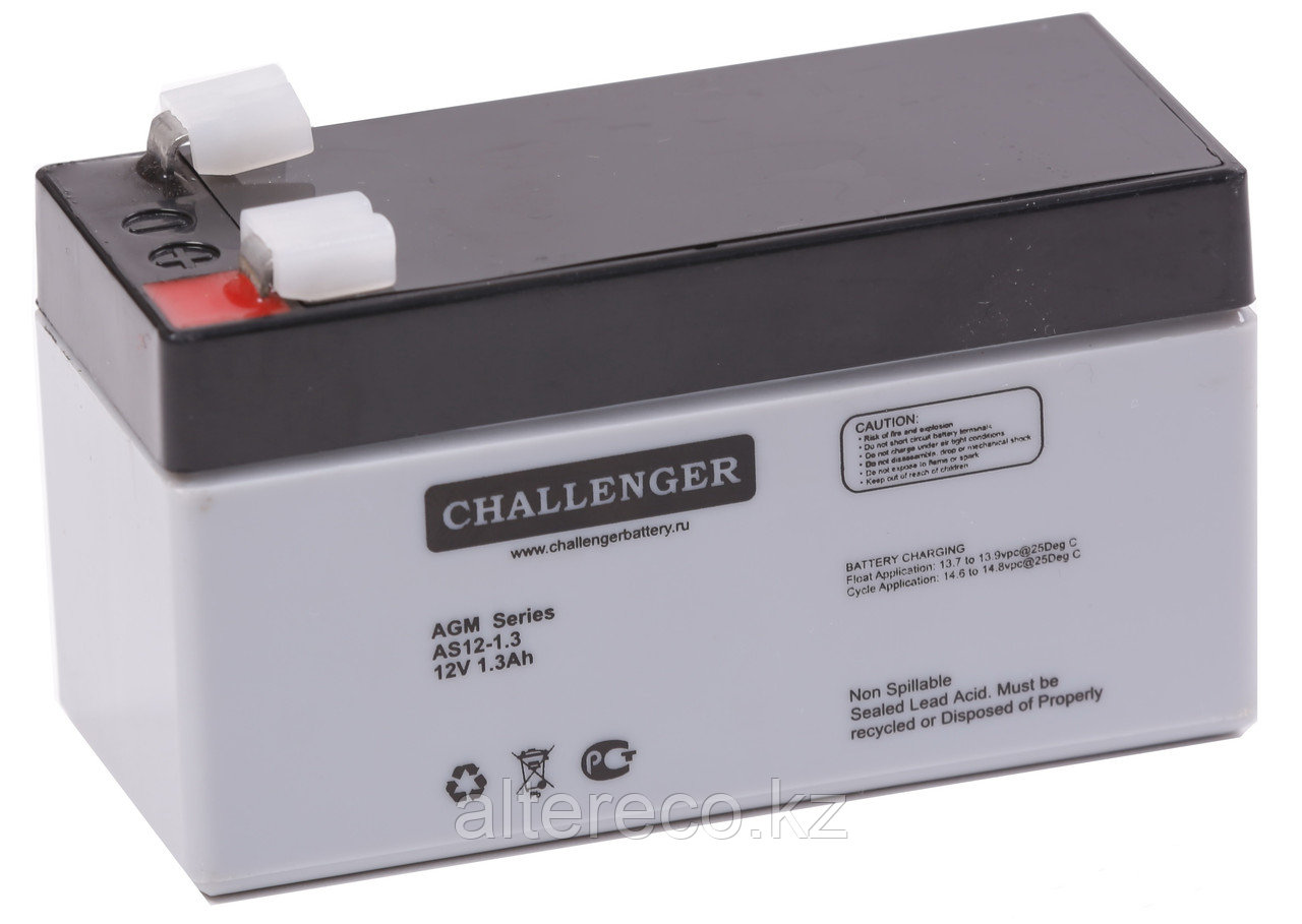 Аккумулятор Challenger AS12-1.3 (12В, 1,3Ач)