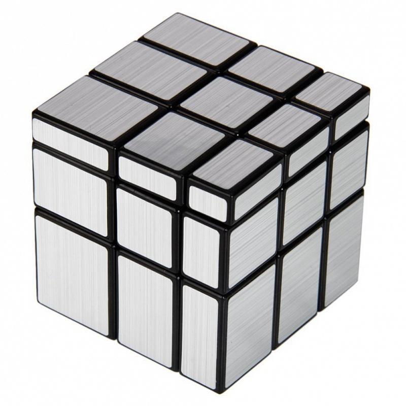 Головоломка - Зеркальный кубик 3x3x3, непропорциональный, серебряный - фото 1 - id-p63510425