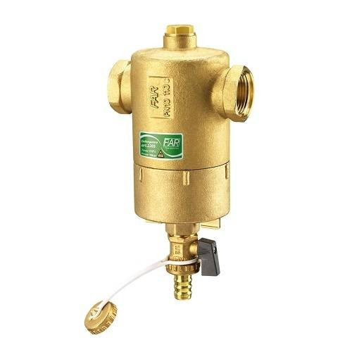 Грязеуловитель FAR 2205 - 3/4" (ВР/ВР, PN10, Tmax 110°C, со сливным краном и магнитными вставками)