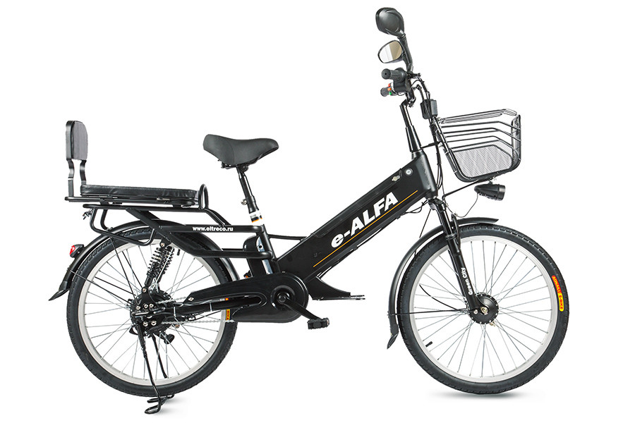 Велогибрид Eltreco e-ALFA GL 12,5 Ah matt black - фото 1 - id-p63513468