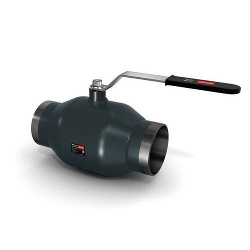 Кран шаровой Danfoss JiP Standard WW - Ду100 (Сварка/Сварка, PN16, Tmax 150°С, ручка-рычаг черная)