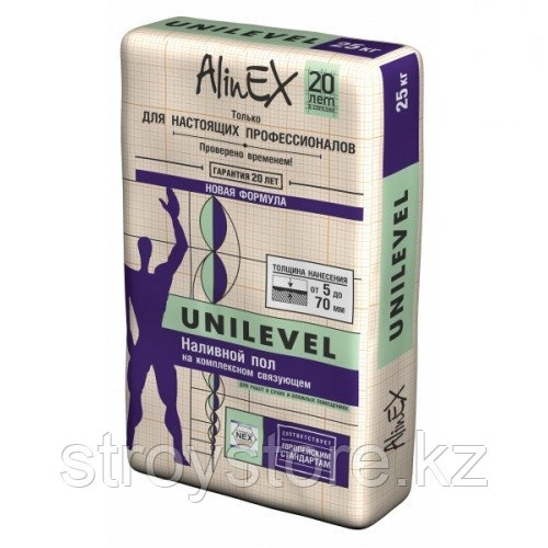 Наливной пол AlinEX UNILEVEL, 25 кг