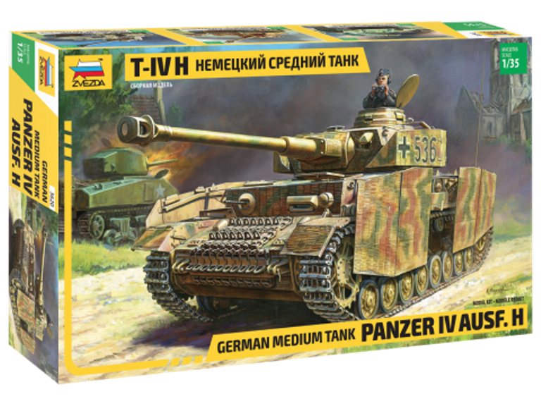 Немецкий средний танк Panzer T-IV (H) Сборная модель 1\35