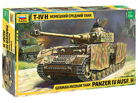 Немецкий средний танк Panzer T-IV (H) Сборная модель 1\35