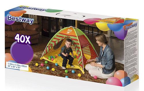 Детская надувная палатка, Kids Ball Pit & Play Land, Bestway 68080, размер 112x112x90 см