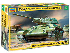 Советский средний танк Т-34/76 (обр. 1942 г.), сб модель, 1:35