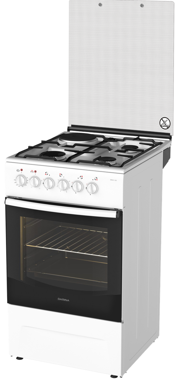 Комбинированная плита ДАРИНА F KM341 323 W с и/розж.