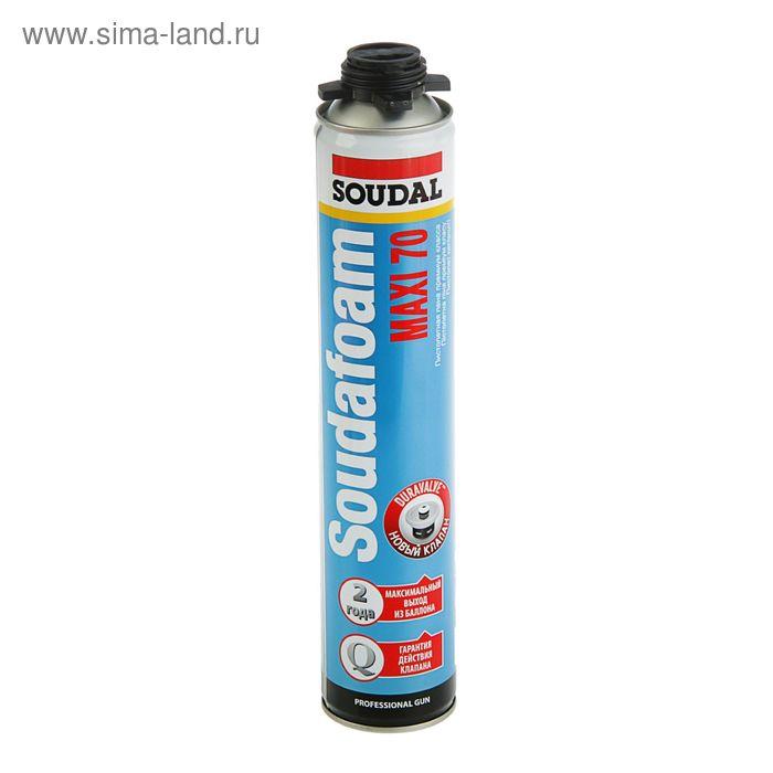 Пена монтажная Soudal Soudafoam Maxi 70, пистолетная, 870 мл