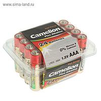 Батарейка алкалиновая Camelion Plus Alkaline, ААА, LR03-24BOX (LR03-PB24), 1.5В, бокс,24 шт.