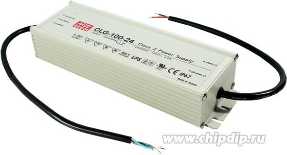 CLG-100-24, AC/DC LED, 24В,4А,96Вт,IP67 блок питания для светодиодного освещения