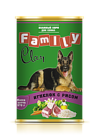 Clan Family консервы для собак (ягненок с рисом) 970 гр.