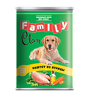 Clan Family консервы для собак (паштет из курицы) 415 гр.