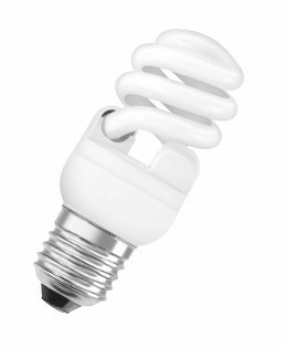 Лампа КЛЛ энергосберегающая 15Вт Е14 DST MTW 15W/865 6500К спираль мини, дневной свет 4052899916203 41х110