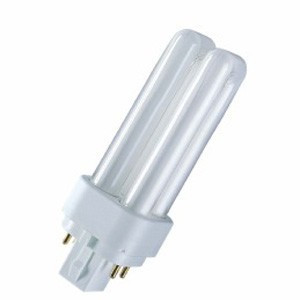 Лампа КЛЛ энергосберегающая 18Вт G24Q-2 Dulux D/Е 18W/830 3000К теплый белый свет 146х34 4050300327211 OSRAM
