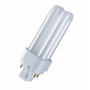 Лампа КЛЛ энергосберегающая 18Вт G24Q-2 Dulux D/Е 18W/840 4000К холодный свет 146х34 4050300017617 OSRAM