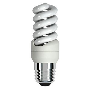 Лампа КЛЛ энергосберегающая 11Вт Е14 PESL-SF2s 11/840 T2 холодный .1007452 Jazzway