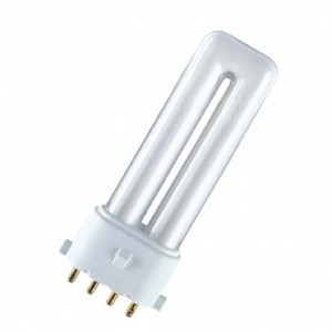 Лампа КЛЛ  9Вт 2G7 Dulux S/E 9W/827 4р 2700К теплый свет 150х34  4050300017655 OSRAM