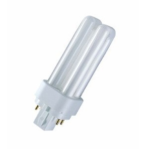 Лампа КЛЛ энергосберегающая 13Вт G24Q-1 Dulux D/Е 13W/830 3000К теплый белый свет 131х34 4050300389059 OSRAM
