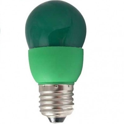 Лампа КЛЛ энергосберегающая 9Вт E27 Globe Color Green зеленый шар 91х46 /K7CG09ECB/ ECOLA