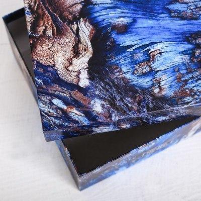 Коробка подарочная квадратная «Кора», 18 × 18 × 9.5 см