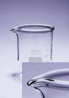 Стакан лабораторный низкий толстостенный Н1-150 мл с делениями, ТХС (Pyrex)