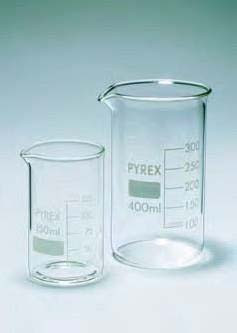 Стакан лабораторный высокий В1-600 мл с делениями, ТХС (Pyrex)